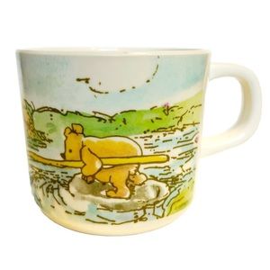 Vintage Disney Winnie the Pooh Trudeau Plastic Kids Cup Mug Piglet Kanga Owl Sun